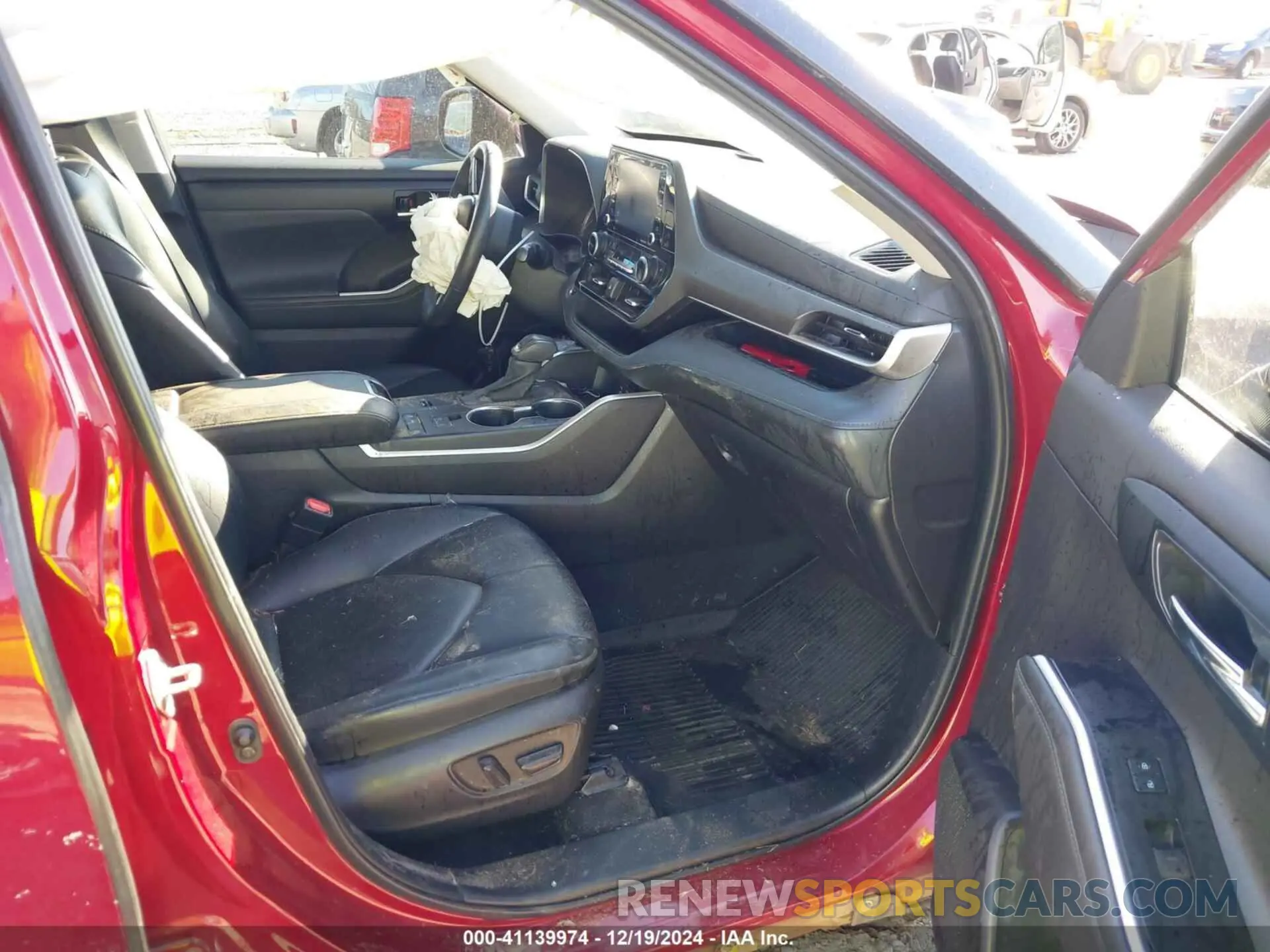 5 fotografías del automóvil dañado 5TDHZRAH2NS143022 TOYOTA HIGHLANDER 2022