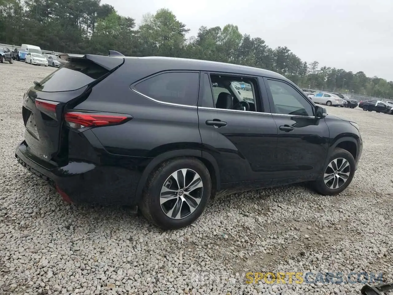 3 fotografías del automóvil dañado 5TDHZRAH5NS555449 TOYOTA HIGHLANDER 2022