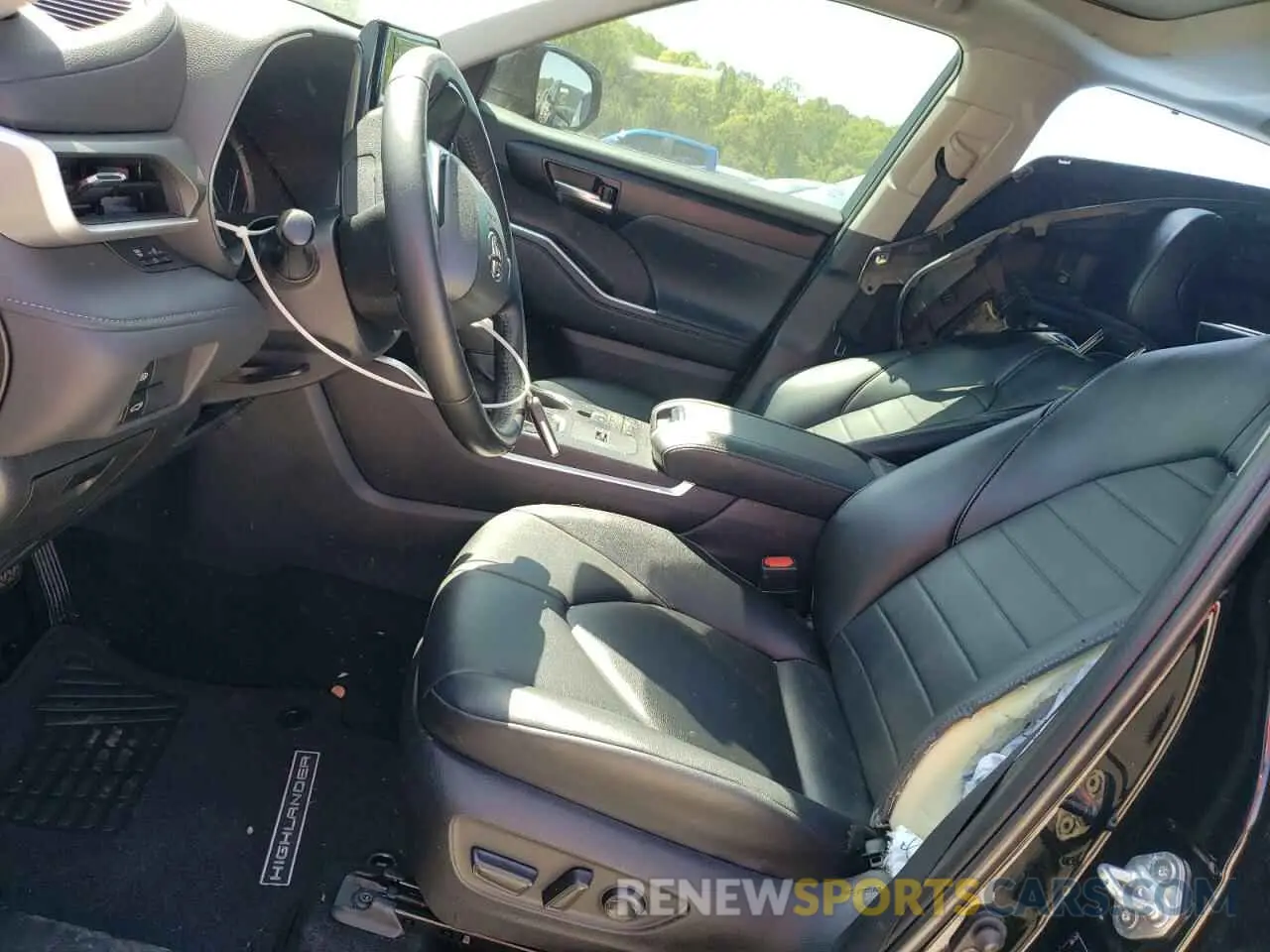 7 fotografías del automóvil dañado 5TDHZRAH5NS555449 TOYOTA HIGHLANDER 2022