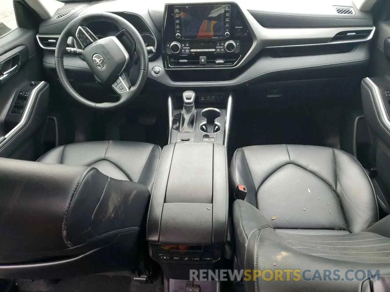 8 fotografías del automóvil dañado 5TDHZRAH5NS555449 TOYOTA HIGHLANDER 2022