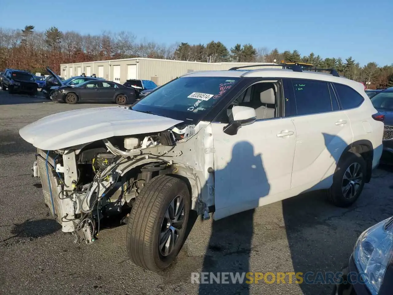 1 fotografías del automóvil dañado 5TDHZRBH0NS182819 TOYOTA HIGHLANDER 2022