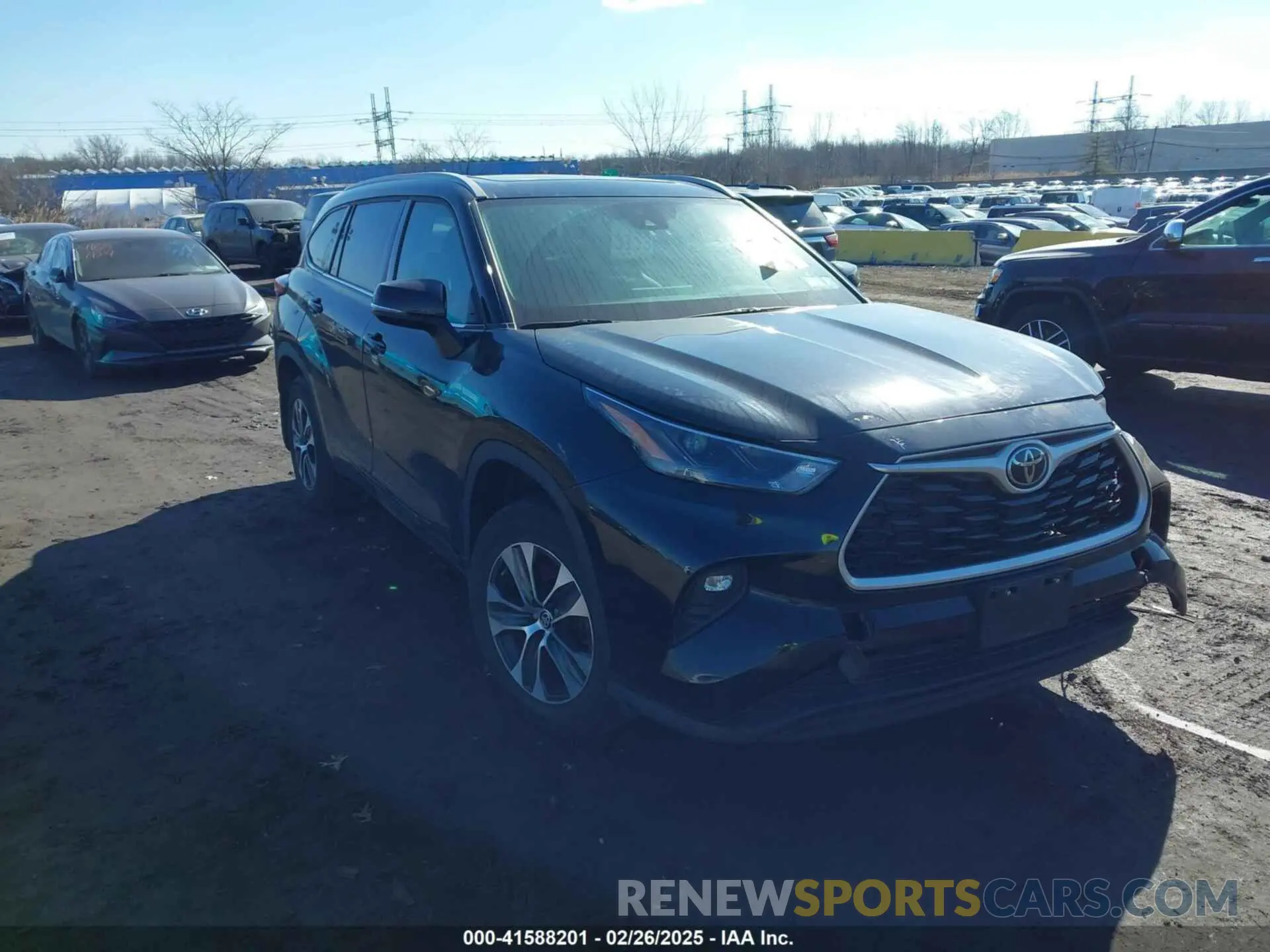 1 fotografías del automóvil dañado 5TDHZRBH0NS242484 TOYOTA HIGHLANDER 2022