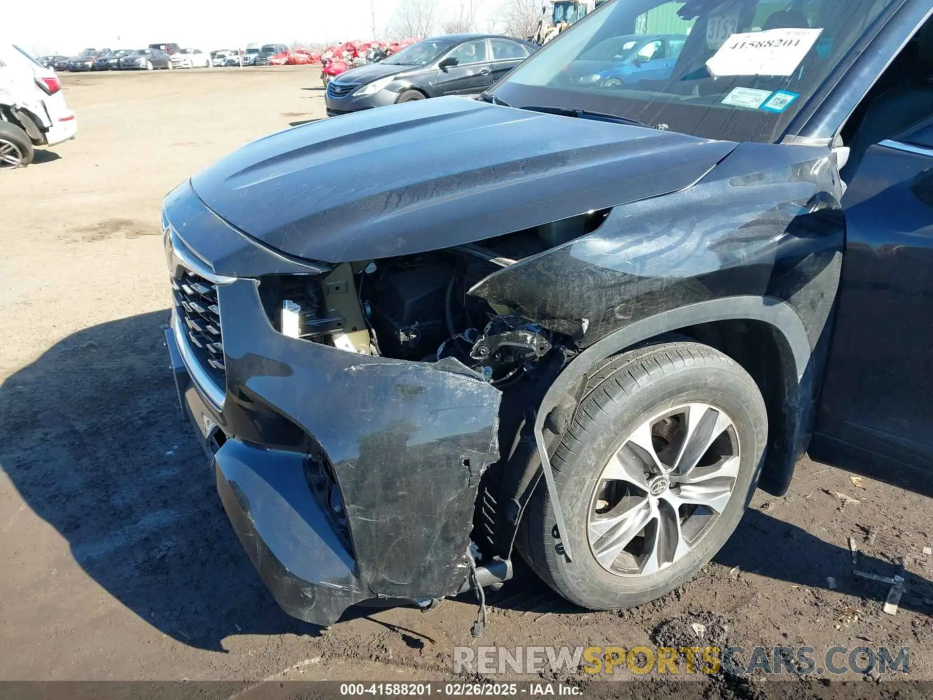 6 fotografías del automóvil dañado 5TDHZRBH0NS242484 TOYOTA HIGHLANDER 2022