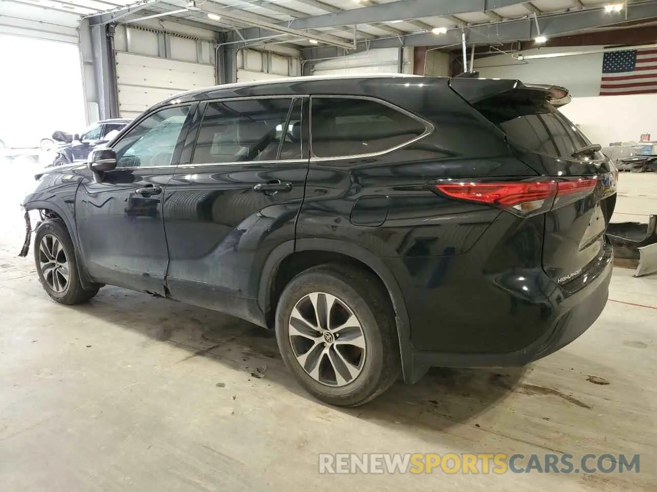 2 fotografías del automóvil dañado 5TDHZRBH1NS586745 TOYOTA HIGHLANDER 2022
