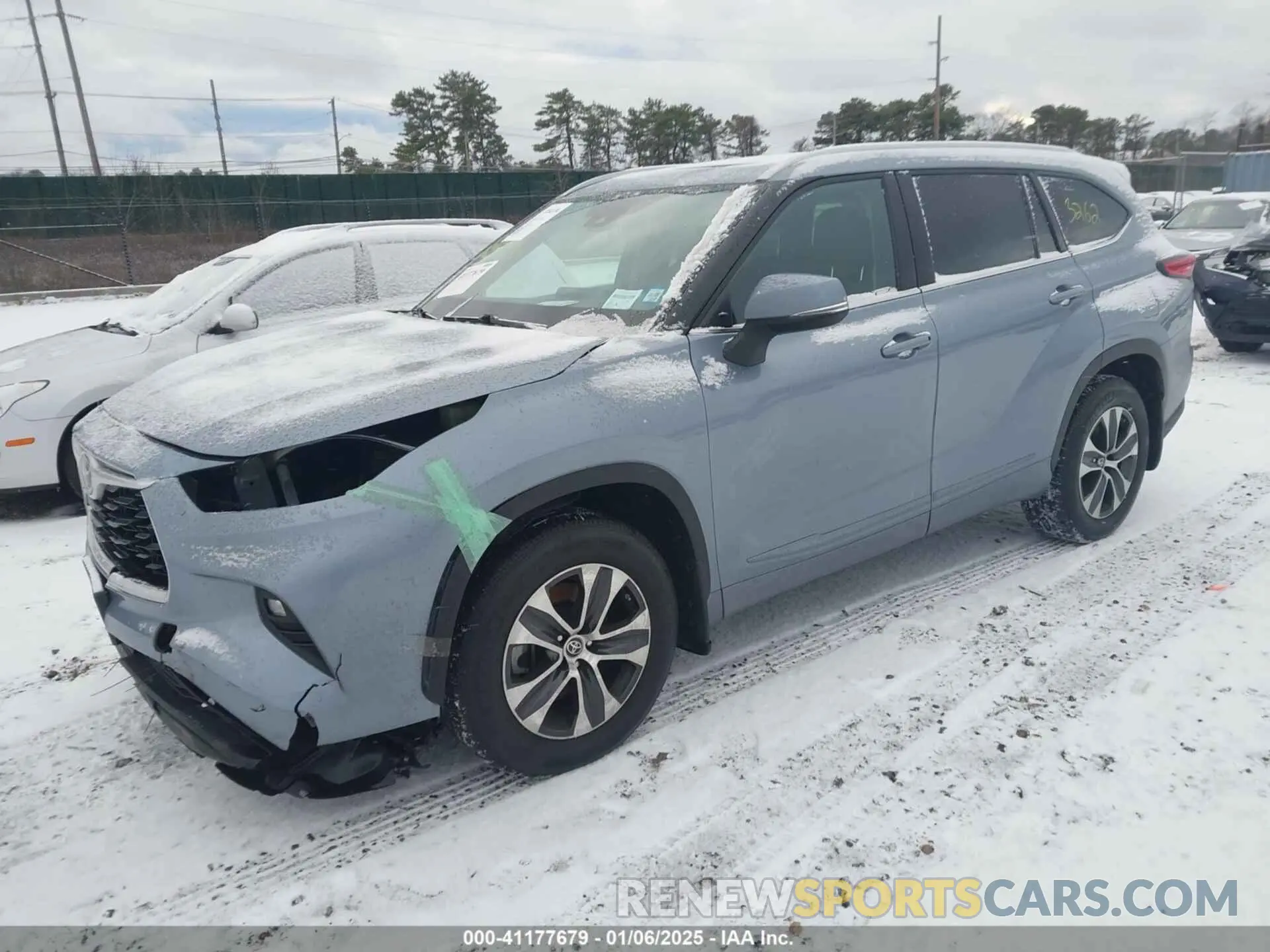 2 fotografías del automóvil dañado 5TDHZRBH2NS168663 TOYOTA HIGHLANDER 2022