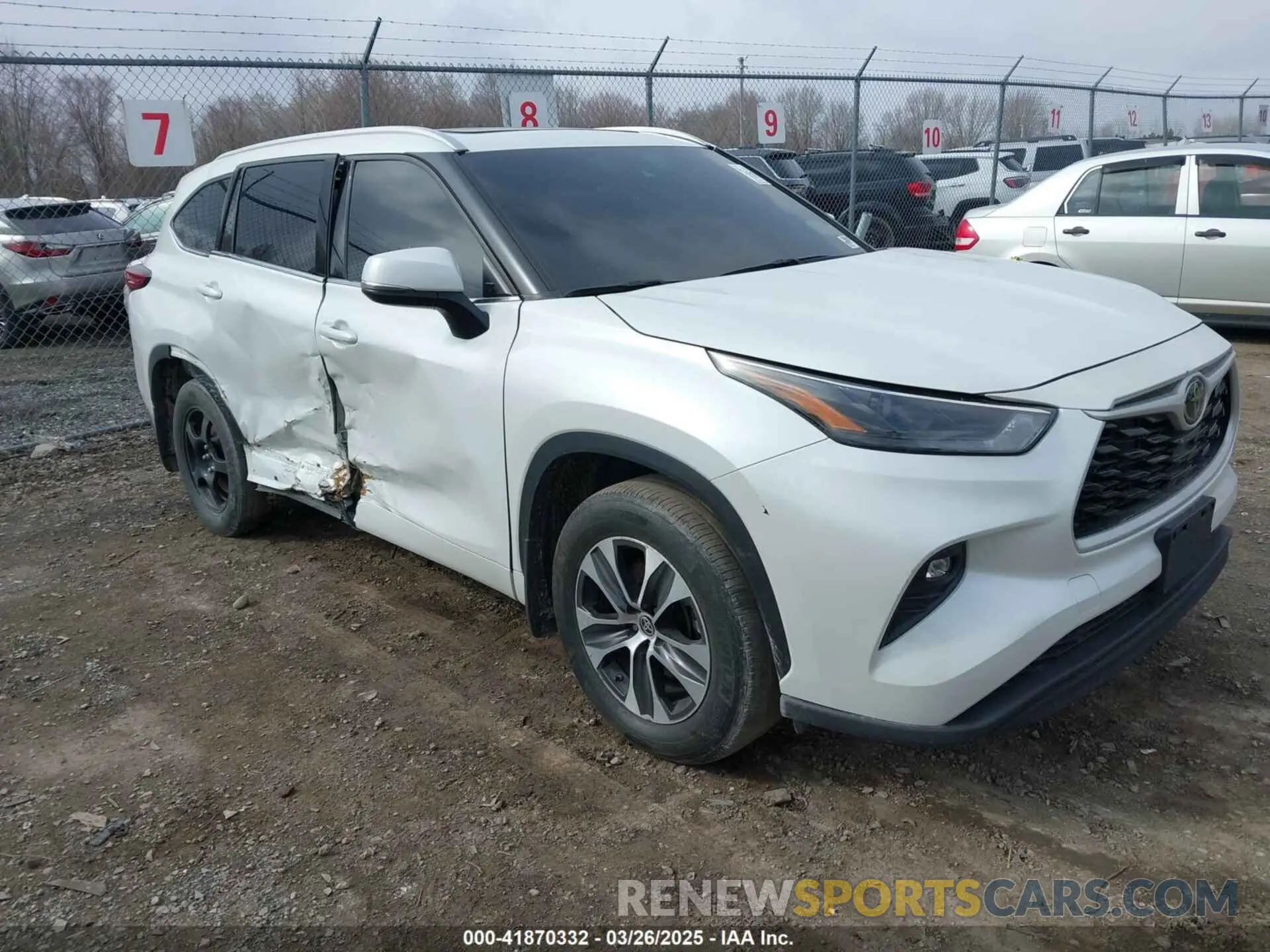 1 fotografías del automóvil dañado 5TDHZRBH4NS234629 TOYOTA HIGHLANDER 2022