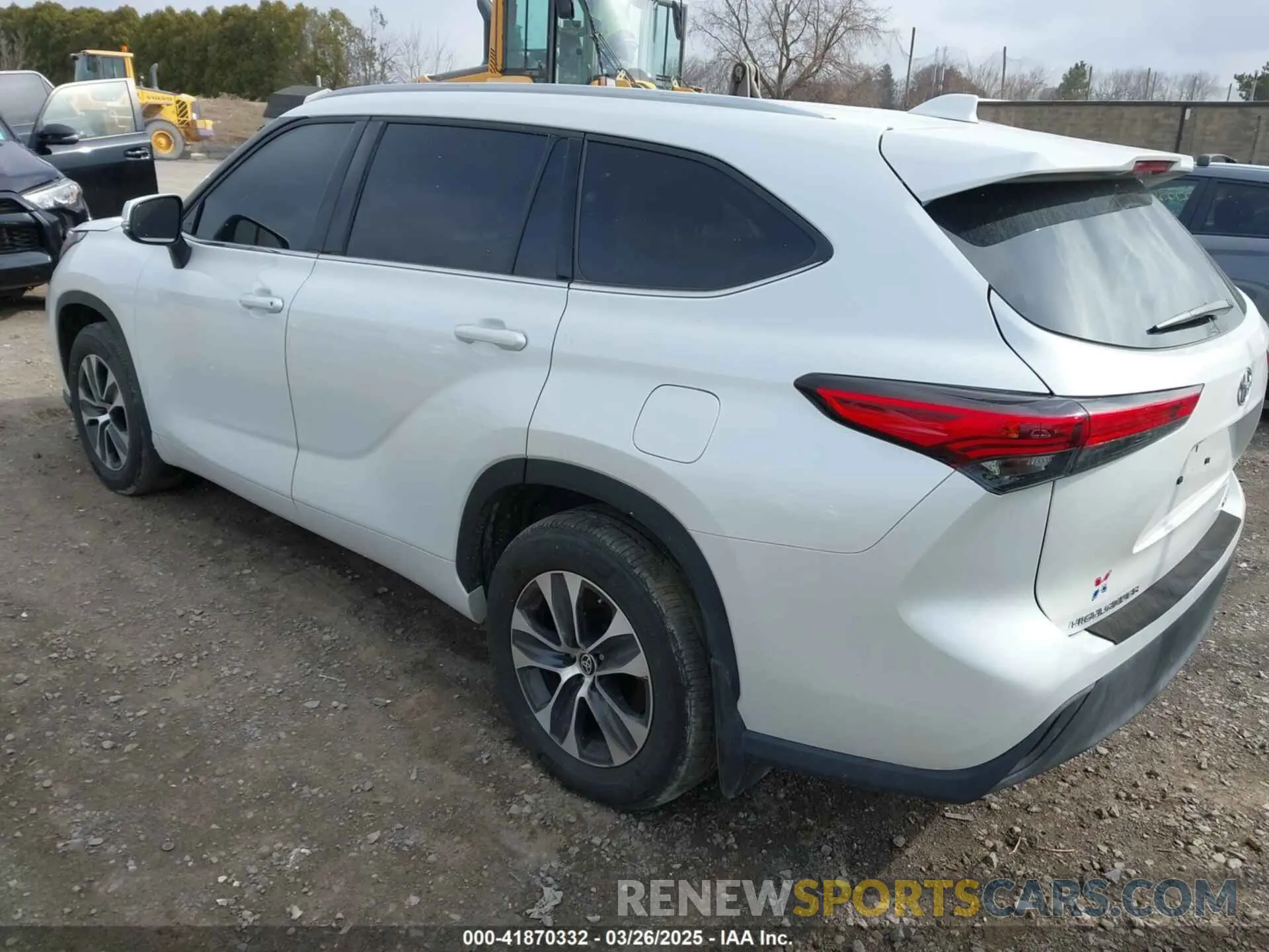 3 fotografías del automóvil dañado 5TDHZRBH4NS234629 TOYOTA HIGHLANDER 2022