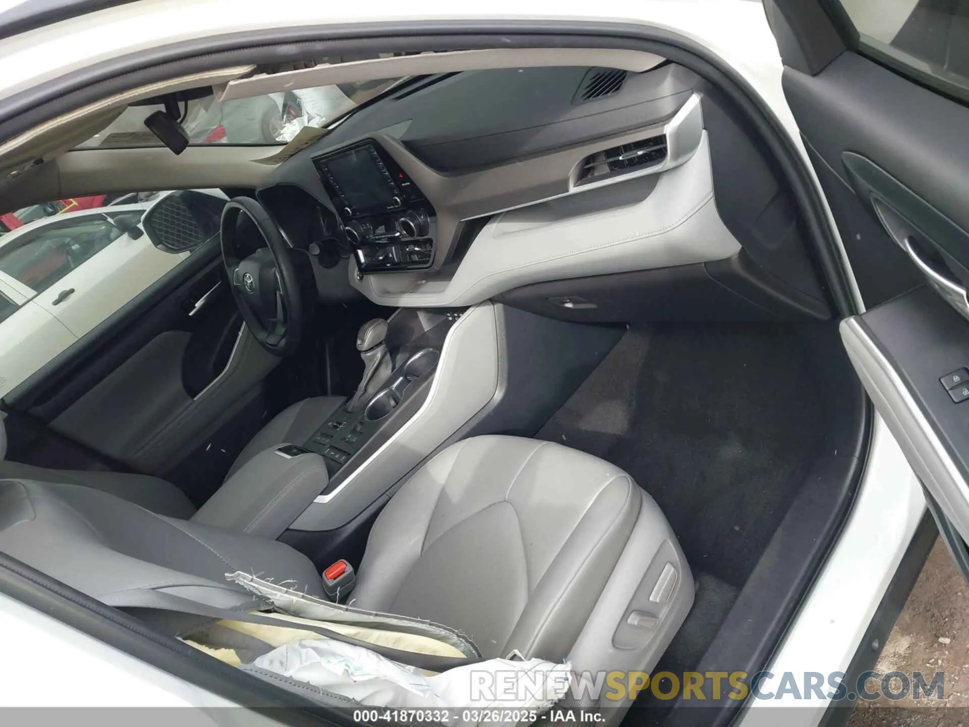 5 fotografías del automóvil dañado 5TDHZRBH4NS234629 TOYOTA HIGHLANDER 2022
