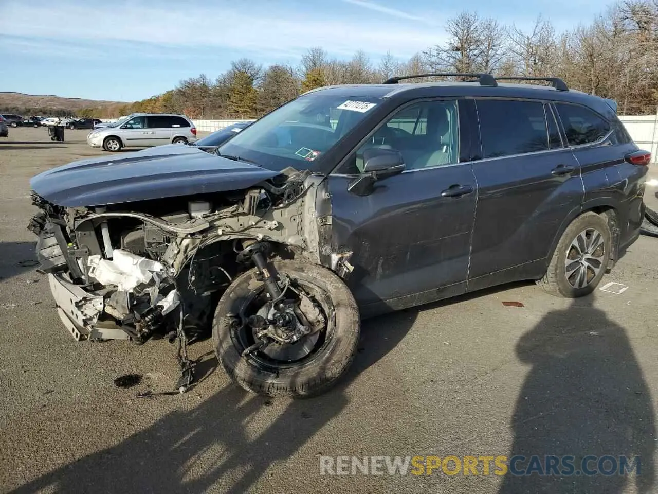 1 fotografías del automóvil dañado 5TDHZRBH4NS585976 TOYOTA HIGHLANDER 2022