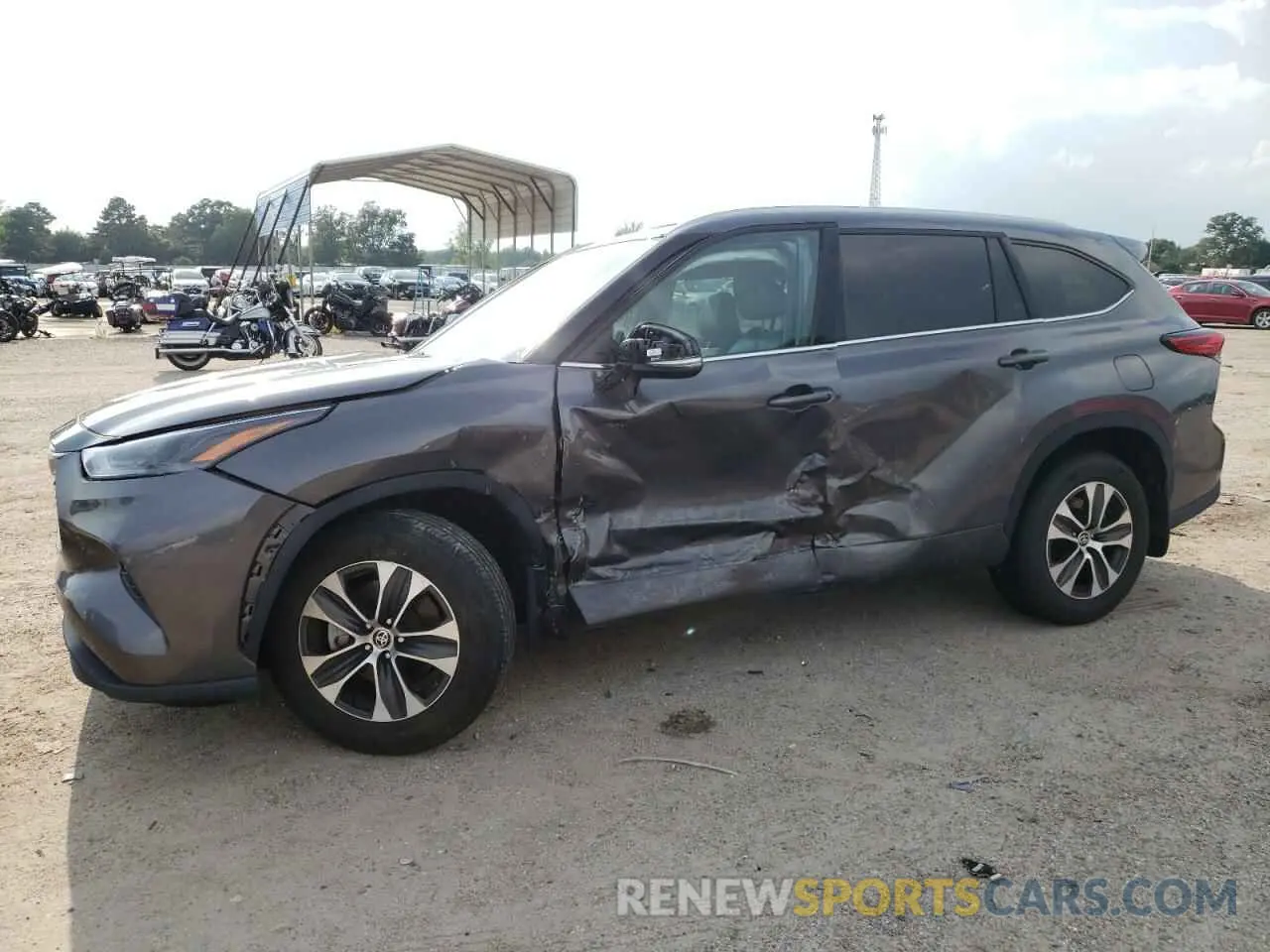 1 fotografías del automóvil dañado 5TDHZRBH6NS166060 TOYOTA HIGHLANDER 2022