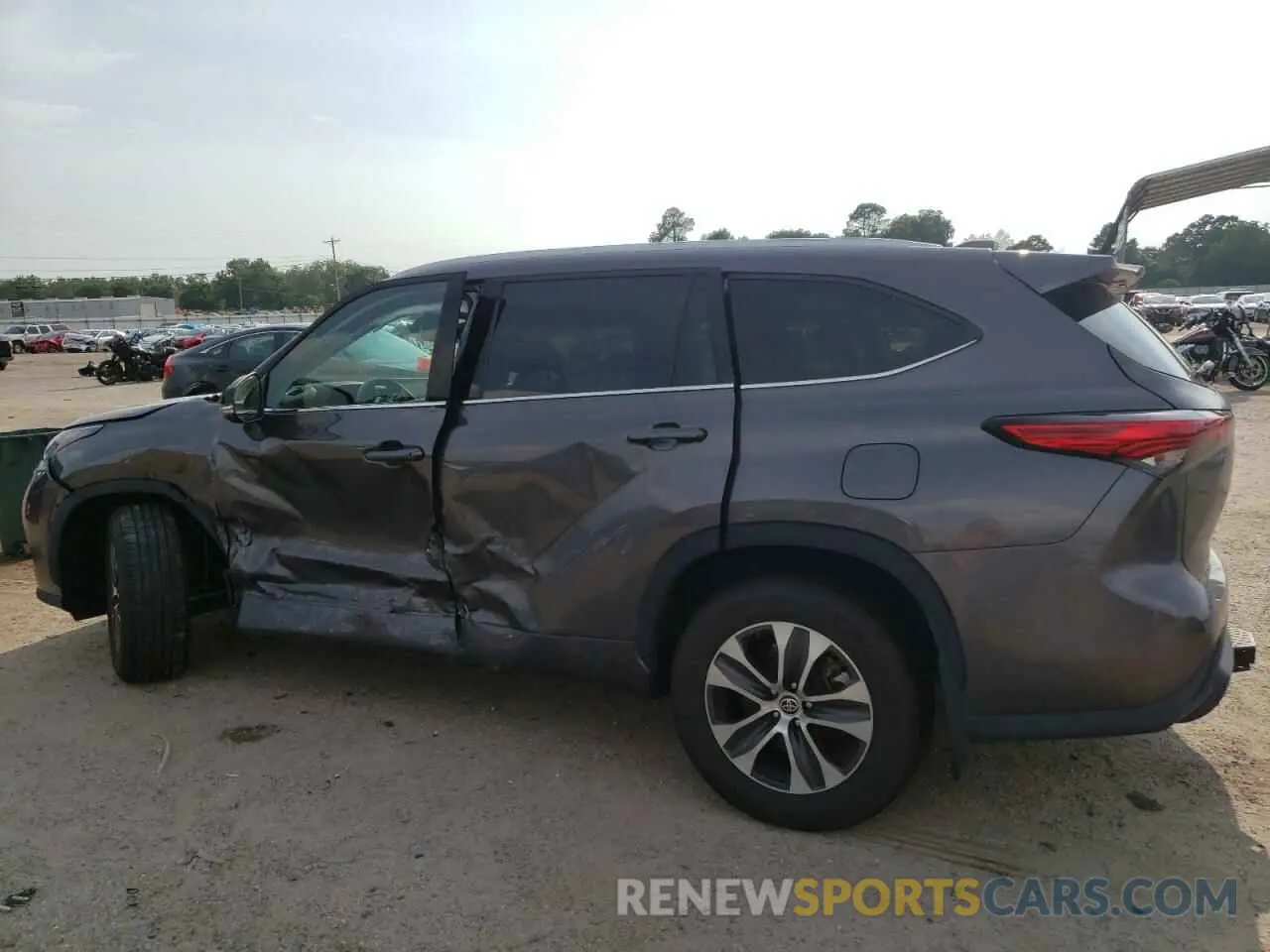 2 fotografías del automóvil dañado 5TDHZRBH6NS166060 TOYOTA HIGHLANDER 2022