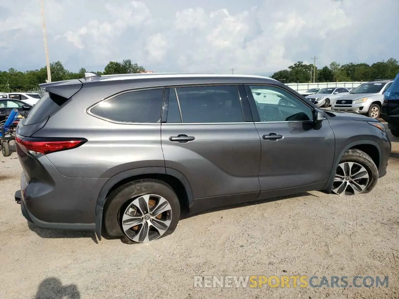 3 fotografías del automóvil dañado 5TDHZRBH6NS166060 TOYOTA HIGHLANDER 2022