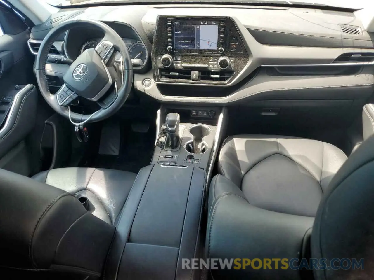 8 fotografías del automóvil dañado 5TDHZRBH6NS166060 TOYOTA HIGHLANDER 2022