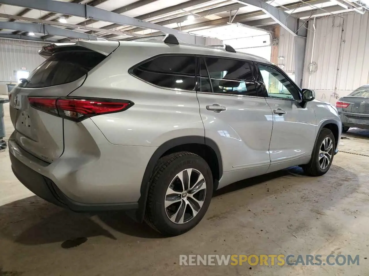 3 fotografías del automóvil dañado 5TDHZRBH8NS164424 TOYOTA HIGHLANDER 2022