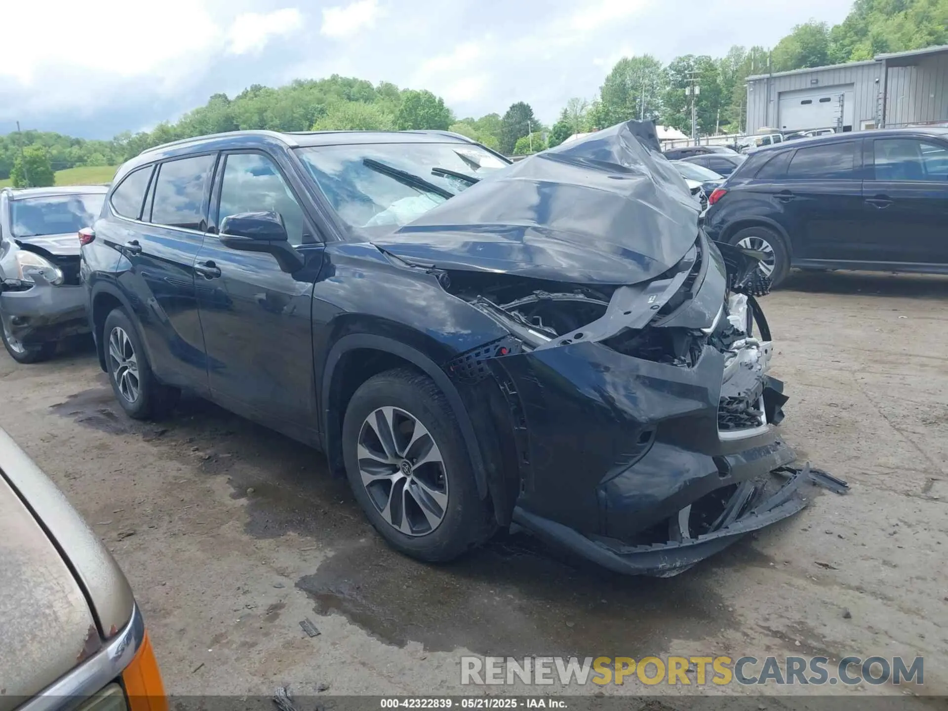 1 fotografías del automóvil dañado 5TDHZRBH8NS582062 TOYOTA HIGHLANDER 2022