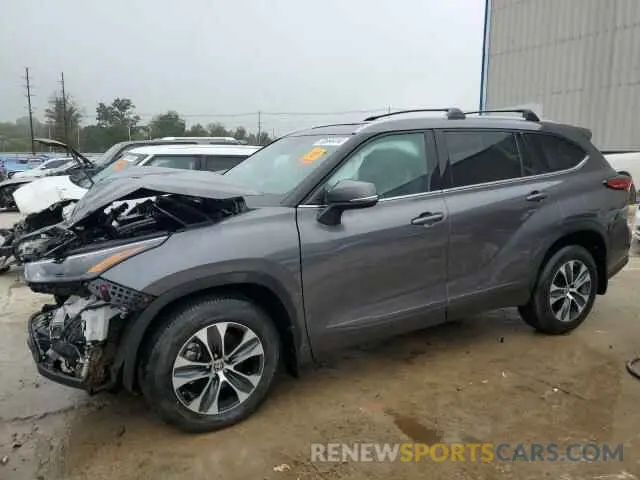 1 fotografías del automóvil dañado 5TDHZRBH9NS203182 TOYOTA HIGHLANDER 2022