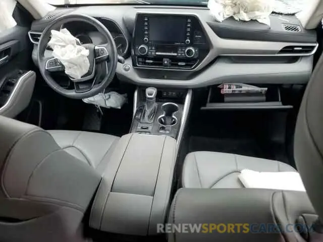 8 fotografías del automóvil dañado 5TDHZRBH9NS203182 TOYOTA HIGHLANDER 2022
