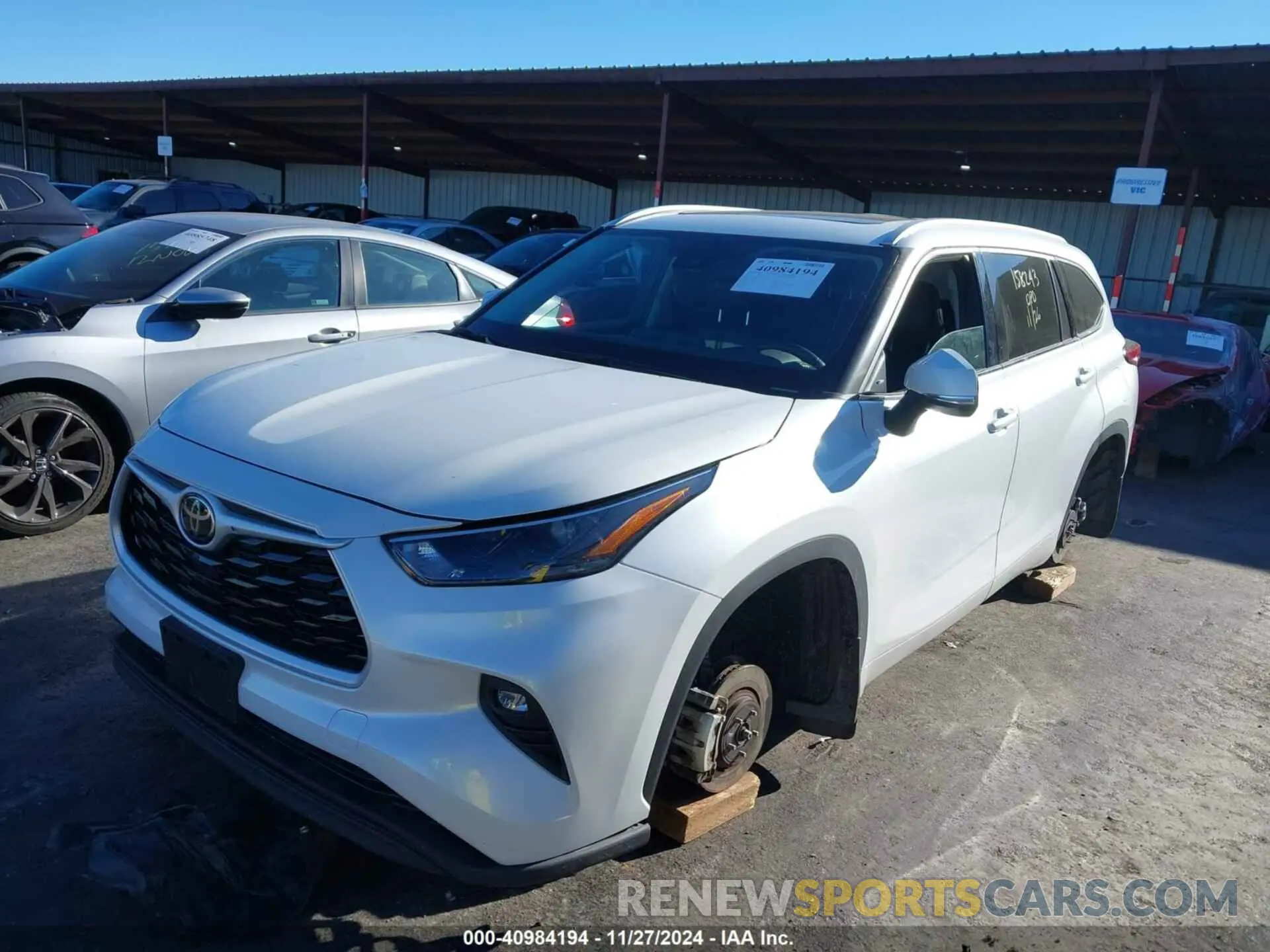 6 fotografías del automóvil dañado 5TDHZRBHXNS230942 TOYOTA HIGHLANDER 2022