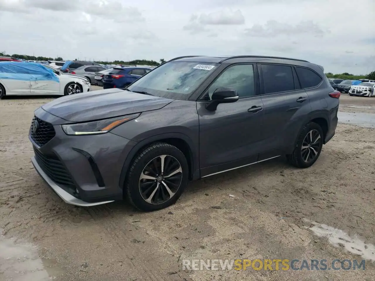 1 fotografías del automóvil dañado 5TDJZRAH5NS097333 TOYOTA HIGHLANDER 2022