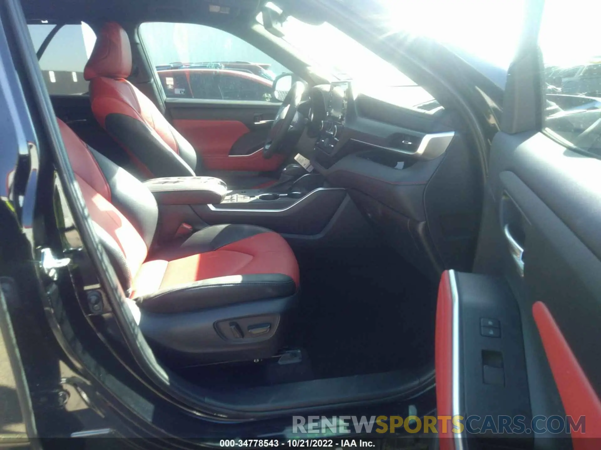 5 fotografías del automóvil dañado 5TDJZRAH7NS098970 TOYOTA HIGHLANDER 2022