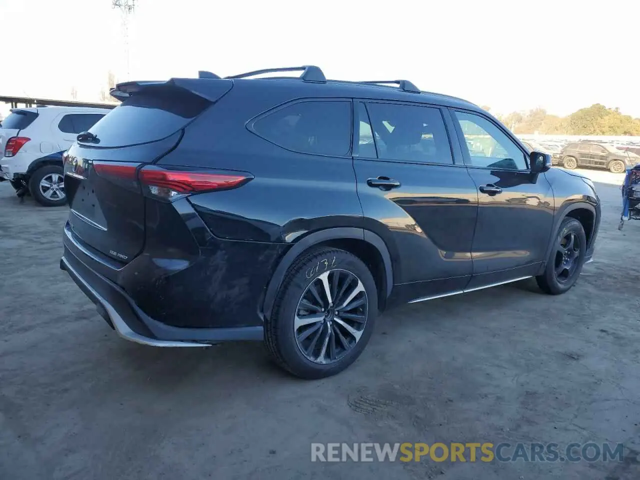 3 fotografías del automóvil dañado 5TDJZRBH2NS166414 TOYOTA HIGHLANDER 2022