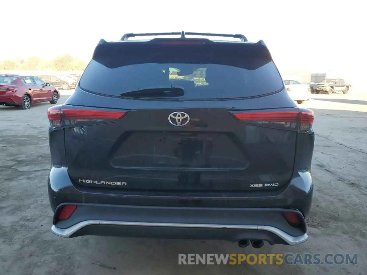 6 fotografías del automóvil dañado 5TDJZRBH2NS166414 TOYOTA HIGHLANDER 2022