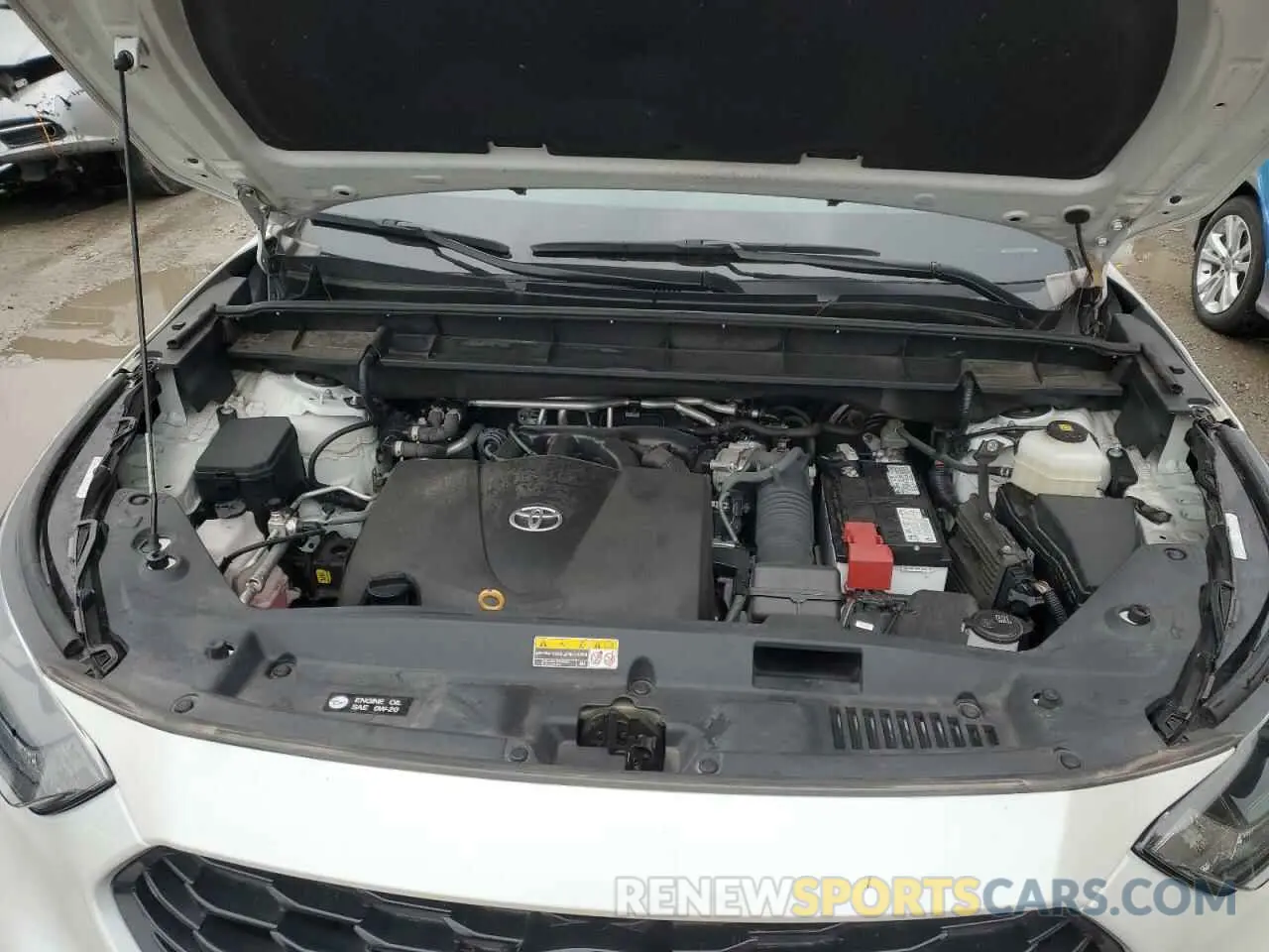 12 fotografías del automóvil dañado 5TDJZRBH3NS211327 TOYOTA HIGHLANDER 2022