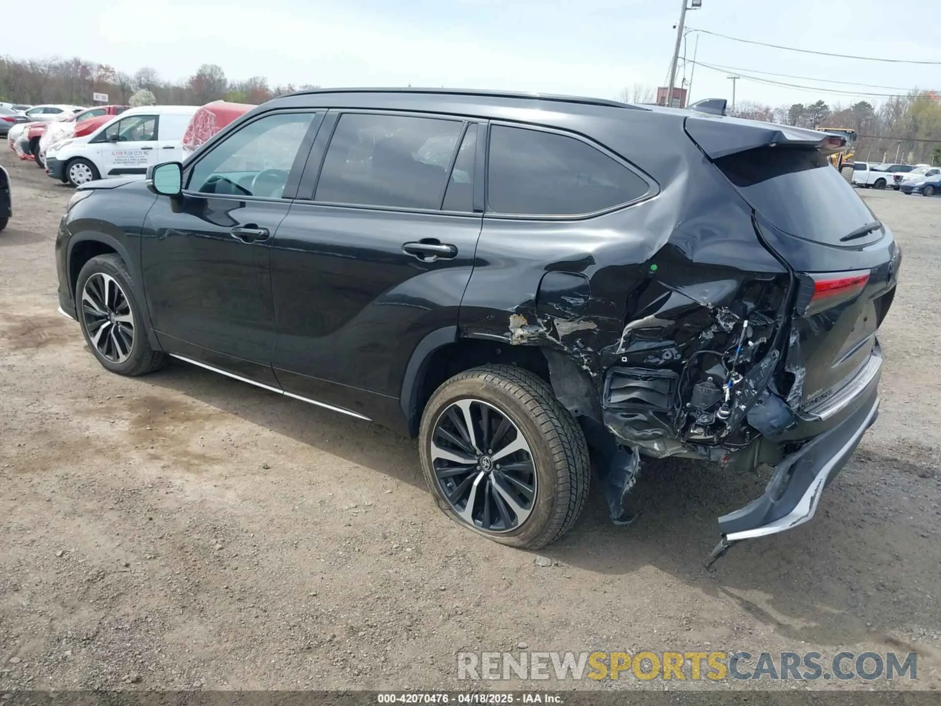 3 fotografías del automóvil dañado 5TDJZRBH4NS199253 TOYOTA HIGHLANDER 2022