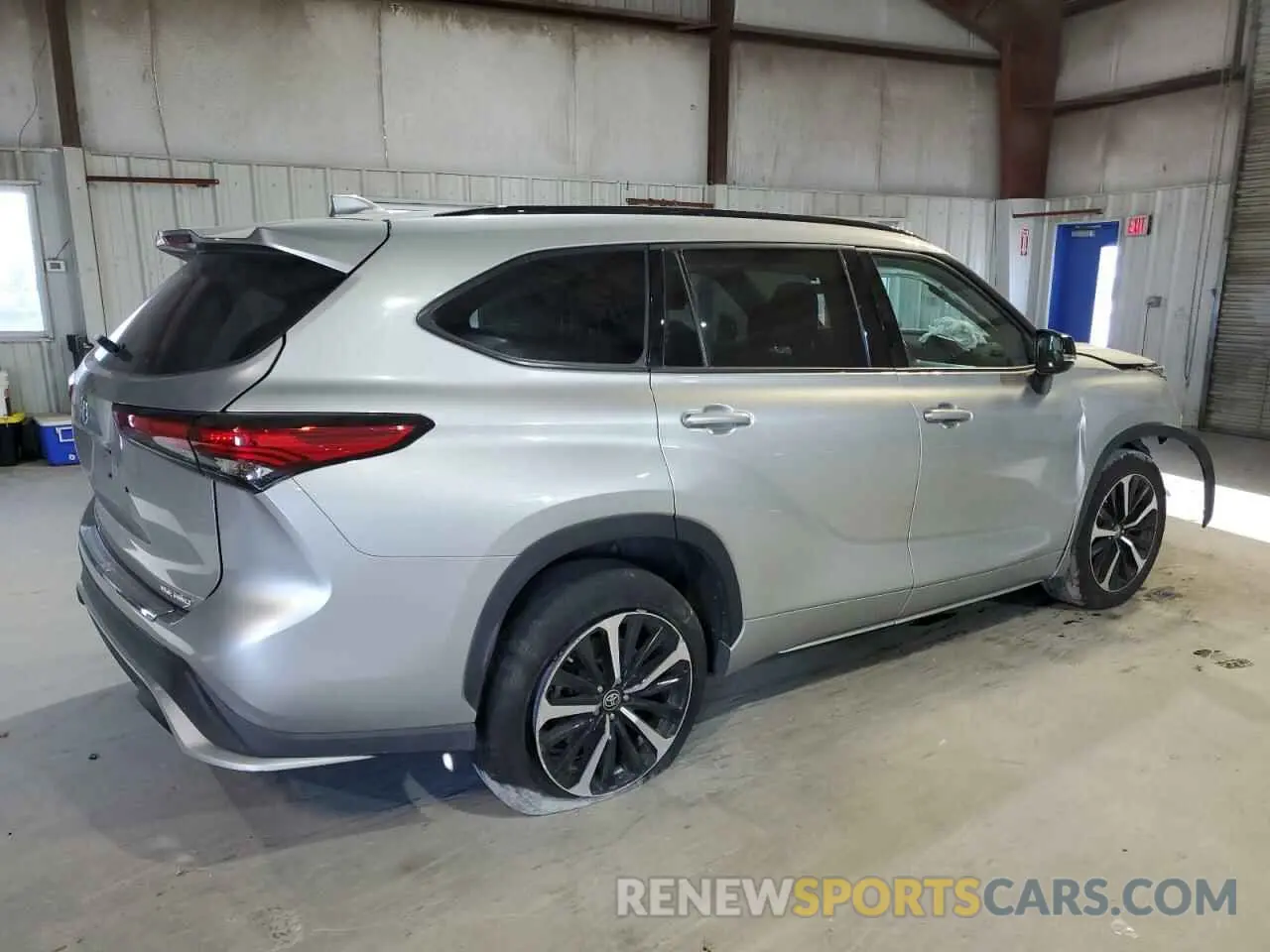 3 fotografías del automóvil dañado 5TDJZRBH7NS163041 TOYOTA HIGHLANDER 2022
