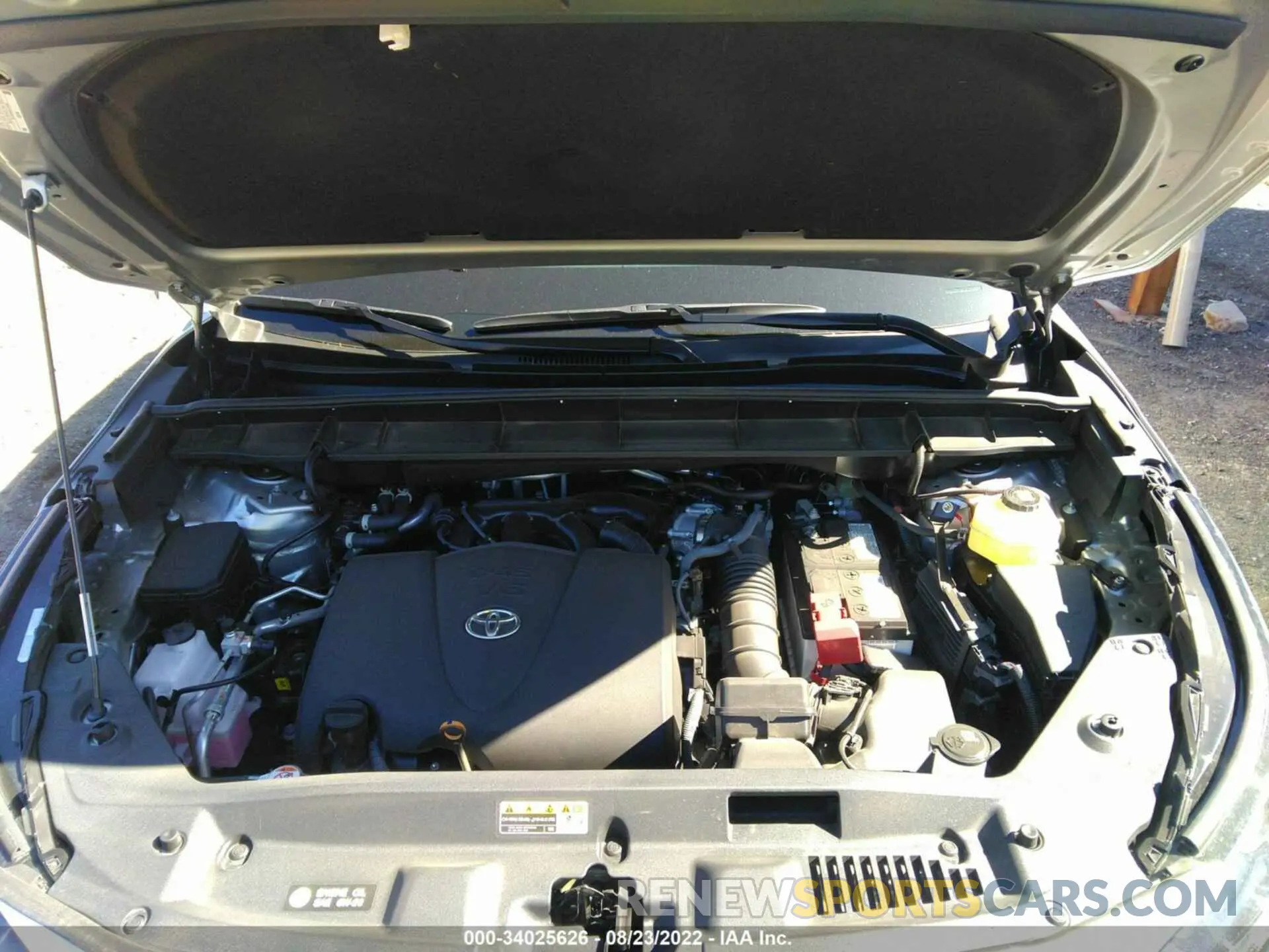 10 fotografías del automóvil dañado 5TDJZRBH9NS184537 TOYOTA HIGHLANDER 2022