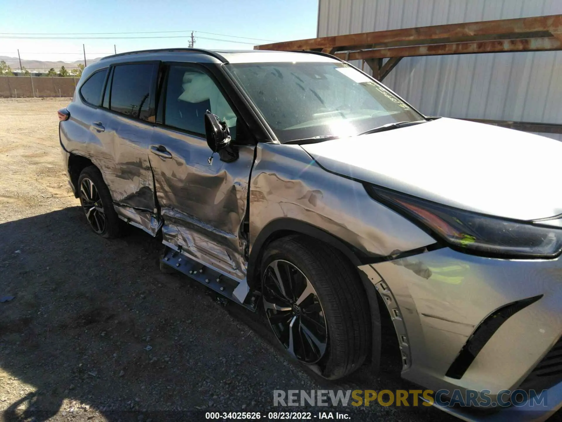 6 fotografías del automóvil dañado 5TDJZRBH9NS184537 TOYOTA HIGHLANDER 2022