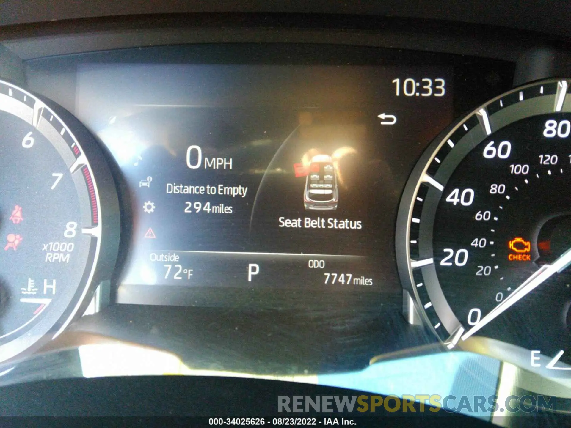 7 fotografías del automóvil dañado 5TDJZRBH9NS184537 TOYOTA HIGHLANDER 2022