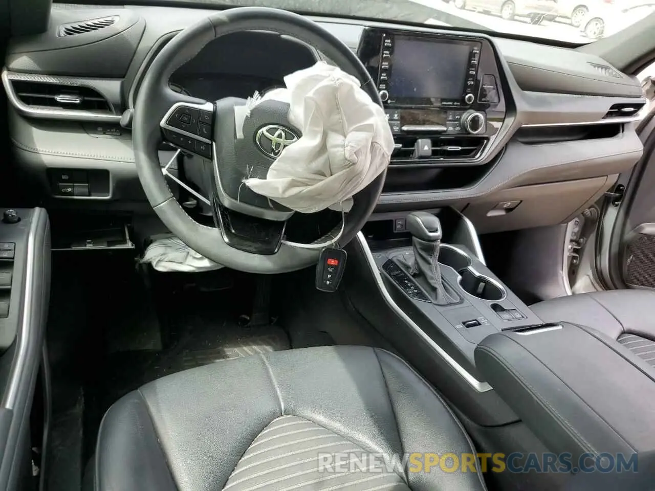 8 fotografías del automóvil dañado 5TDLZRAH4NS103129 TOYOTA HIGHLANDER 2022