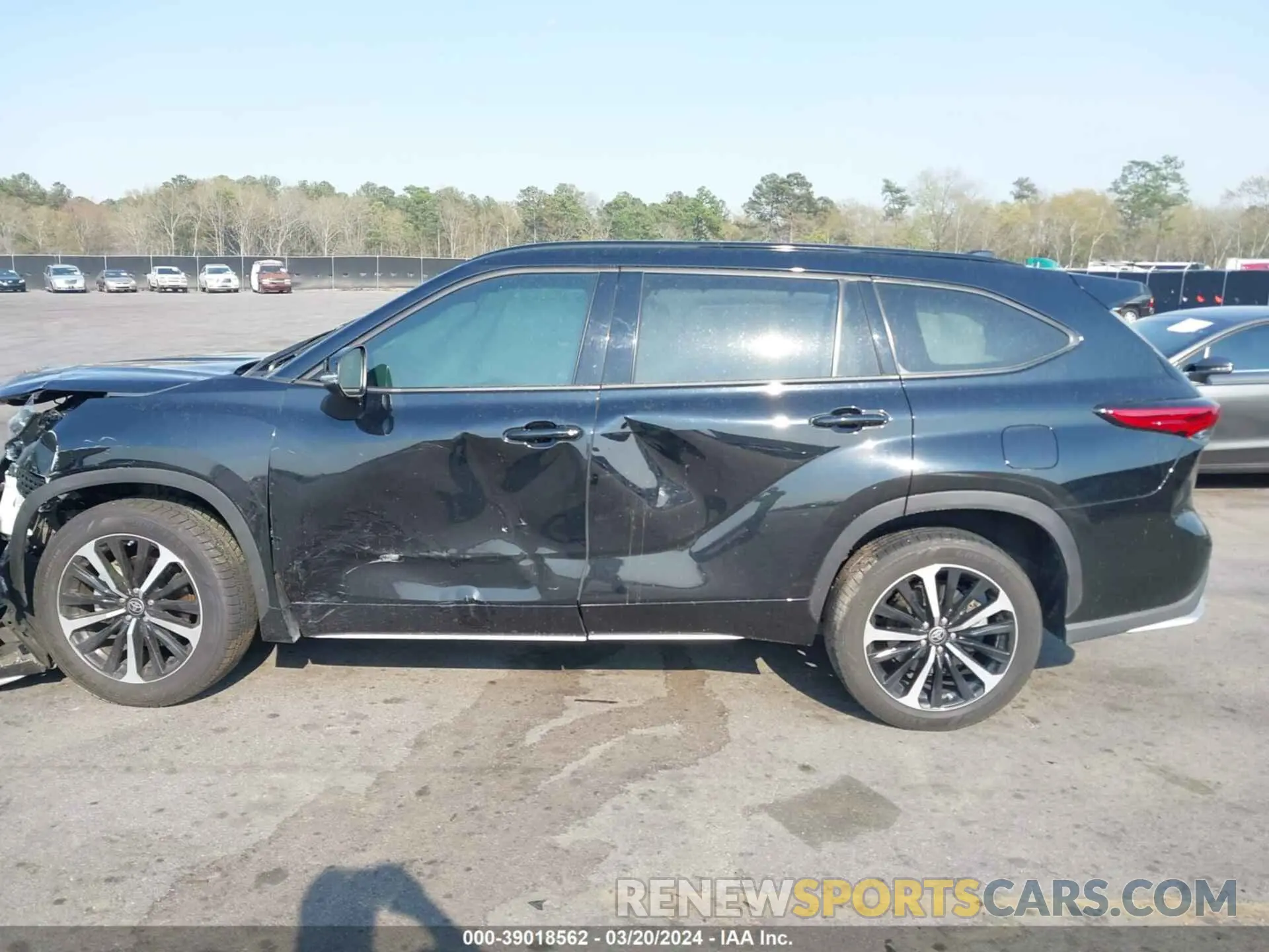 13 fotografías del automóvil dañado 5TDLZRAH5NS107786 TOYOTA HIGHLANDER 2022