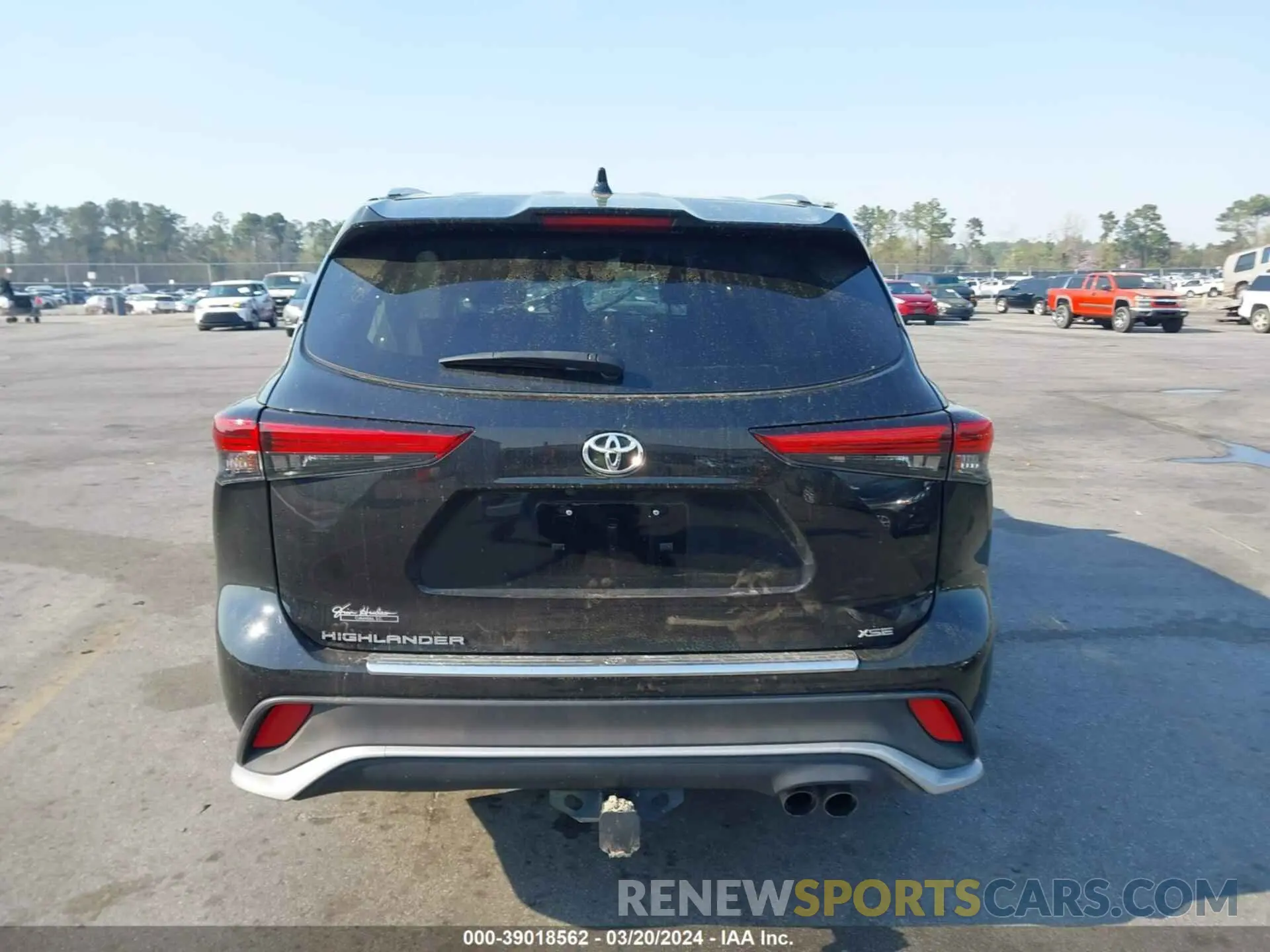 15 fotografías del automóvil dañado 5TDLZRAH5NS107786 TOYOTA HIGHLANDER 2022