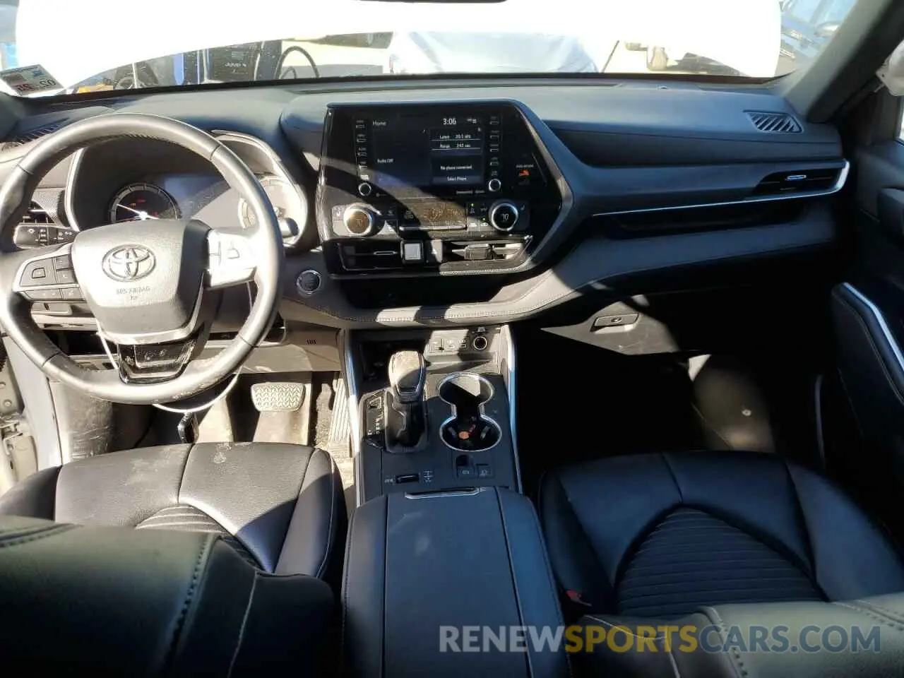 8 fotografías del automóvil dañado 5TDLZRAHXNS092248 TOYOTA HIGHLANDER 2022