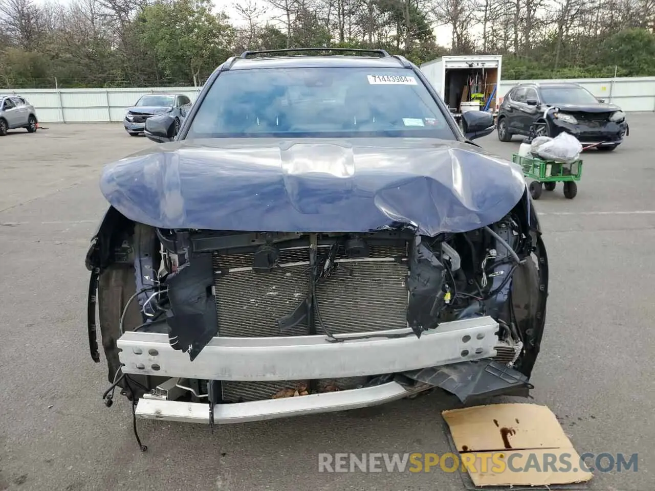 5 fotografías del automóvil dañado 5TDLZRBH2NS213563 TOYOTA HIGHLANDER 2022