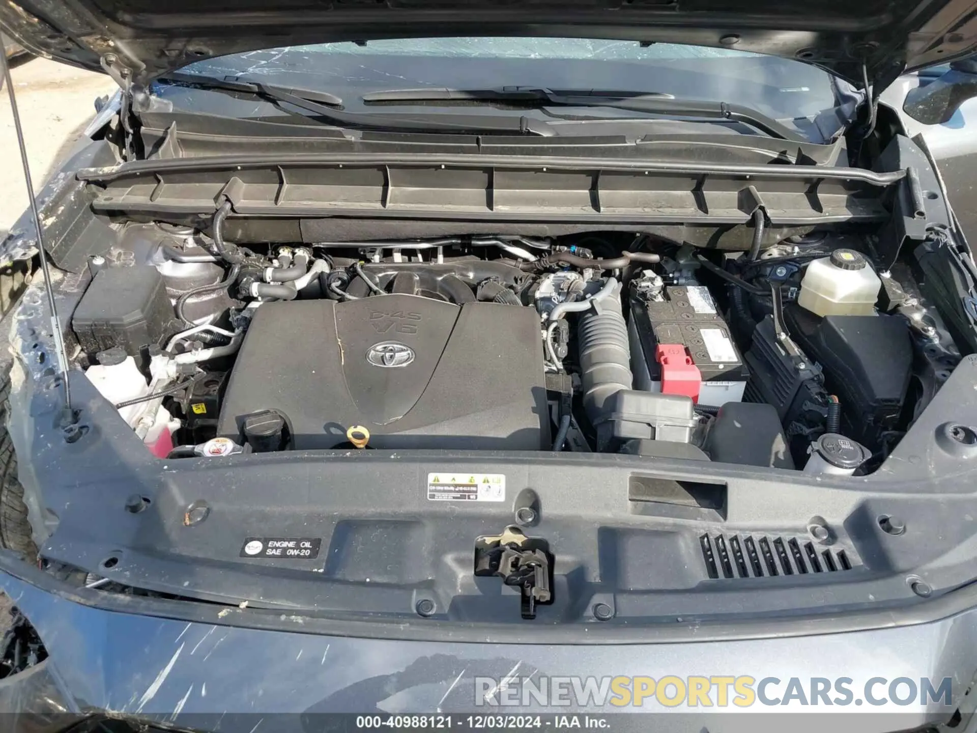 10 fotografías del automóvil dañado 5TDLZRBH2NS218214 TOYOTA HIGHLANDER 2022