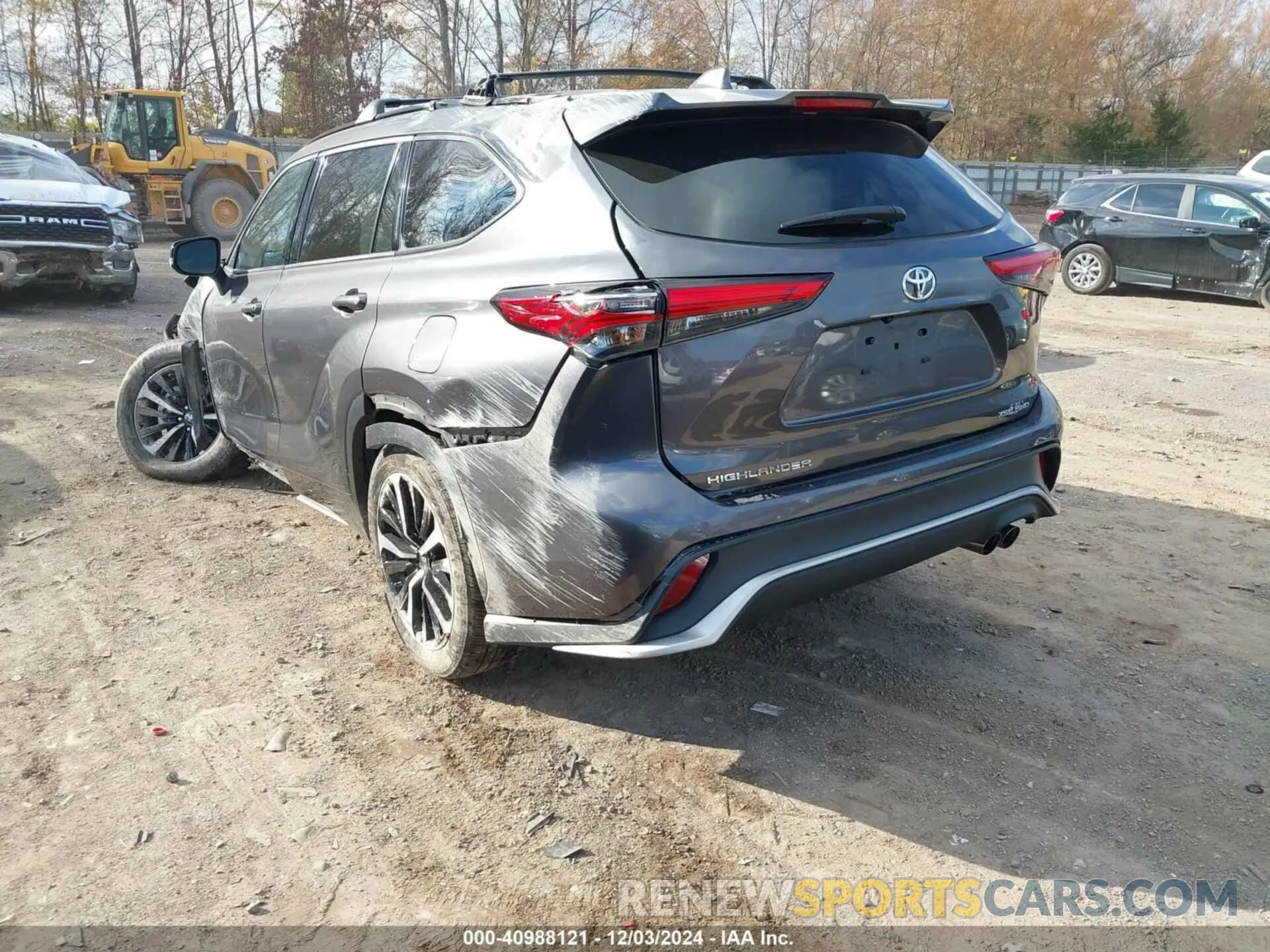 3 fotografías del automóvil dañado 5TDLZRBH2NS218214 TOYOTA HIGHLANDER 2022