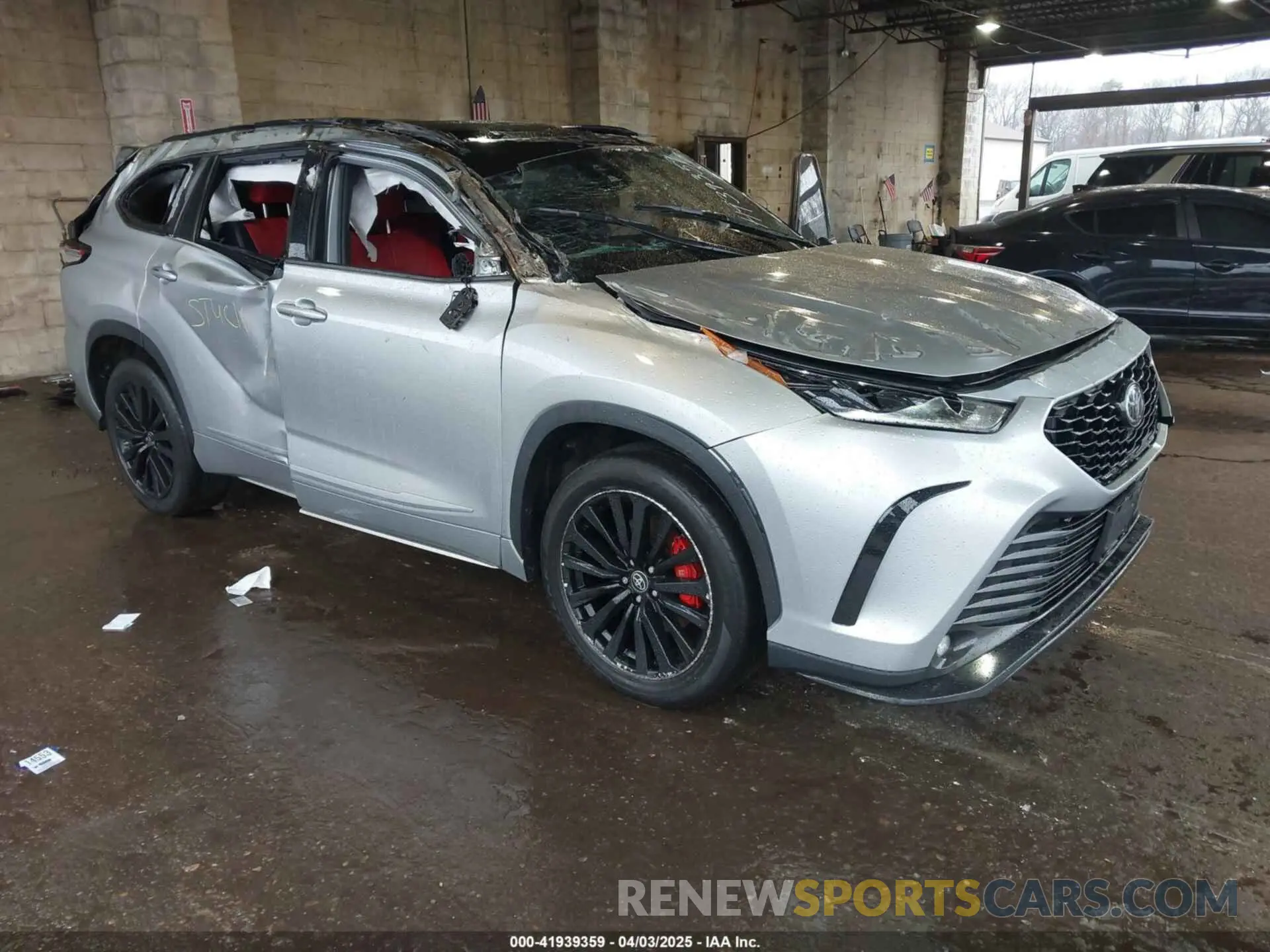 1 fotografías del automóvil dañado 5TDLZRBH4NS173454 TOYOTA HIGHLANDER 2022
