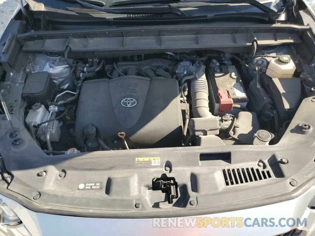 11 fotografías del automóvil dañado 5TDLZRBH5NS243608 TOYOTA HIGHLANDER 2022