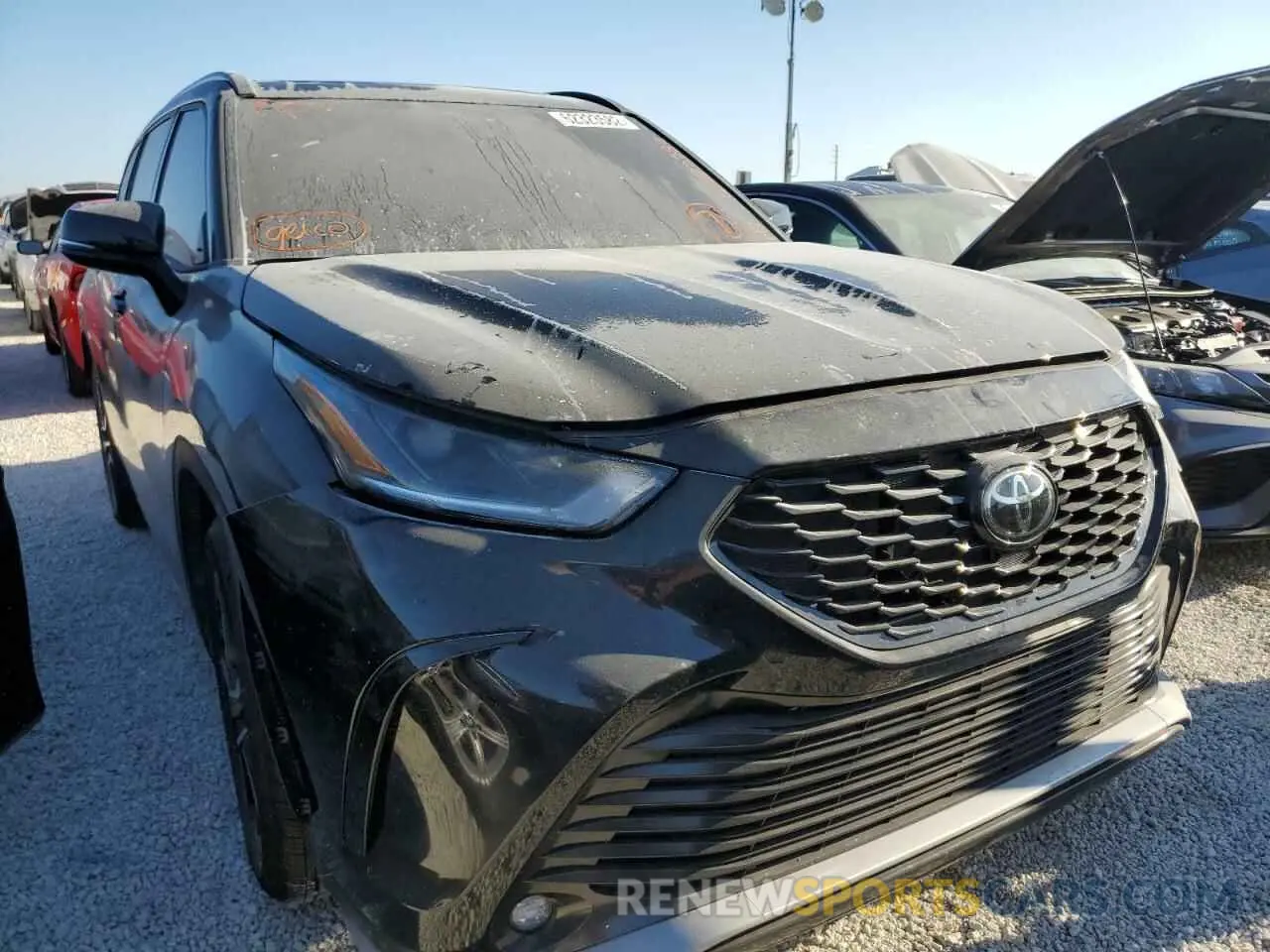 1 fotografías del automóvil dañado 5TDLZRBH8NS191729 TOYOTA HIGHLANDER 2022