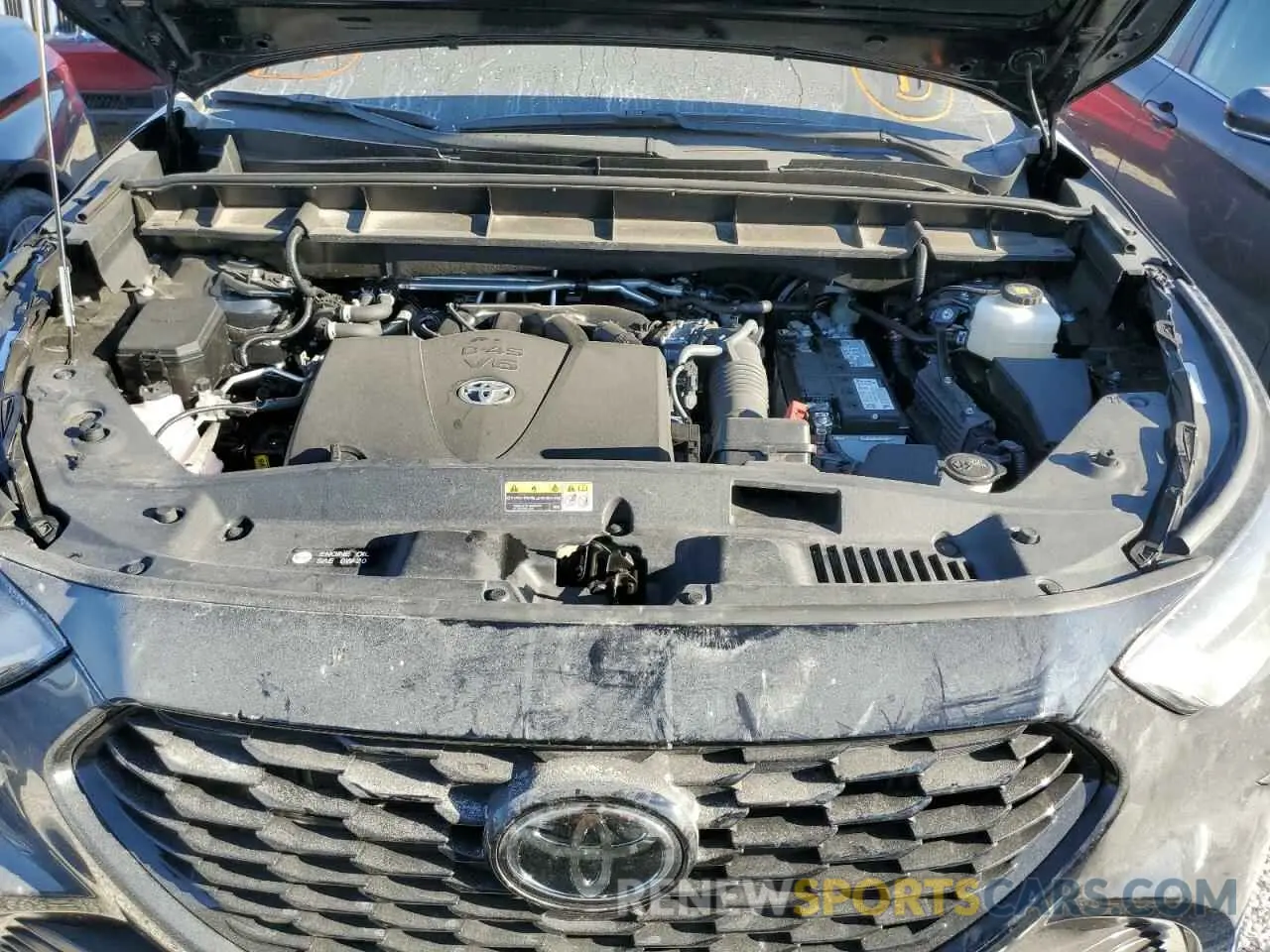 7 fotografías del automóvil dañado 5TDLZRBH8NS191729 TOYOTA HIGHLANDER 2022