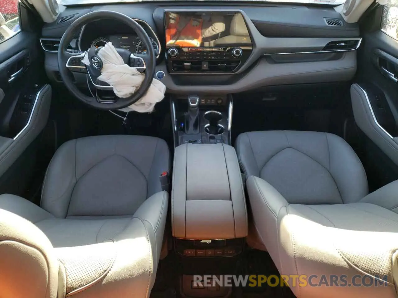 8 fotografías del automóvil dañado 5TDXBRCH0NS076837 TOYOTA HIGHLANDER 2022