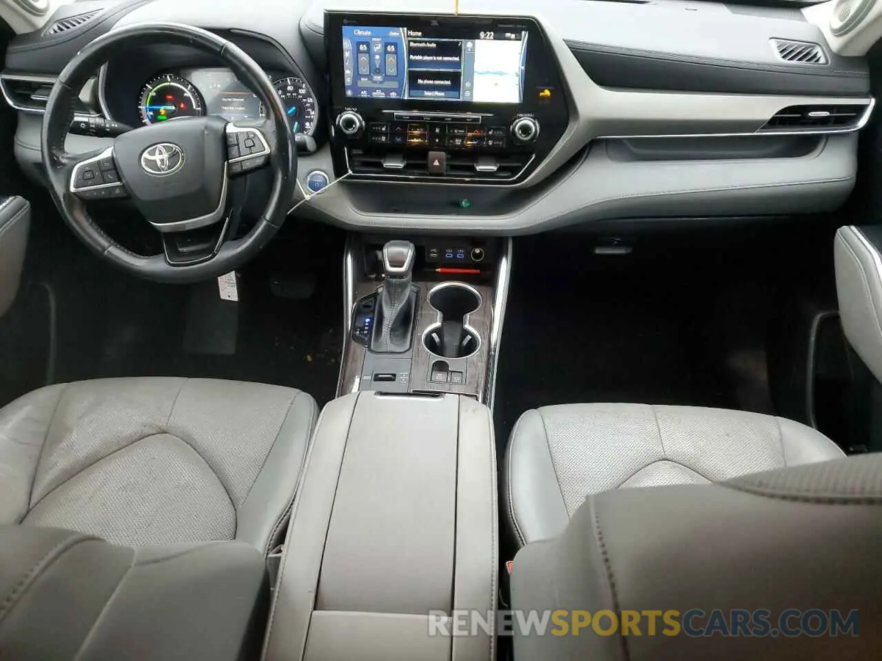 8 fotografías del automóvil dañado 5TDXBRCH7NS562657 TOYOTA HIGHLANDER 2022