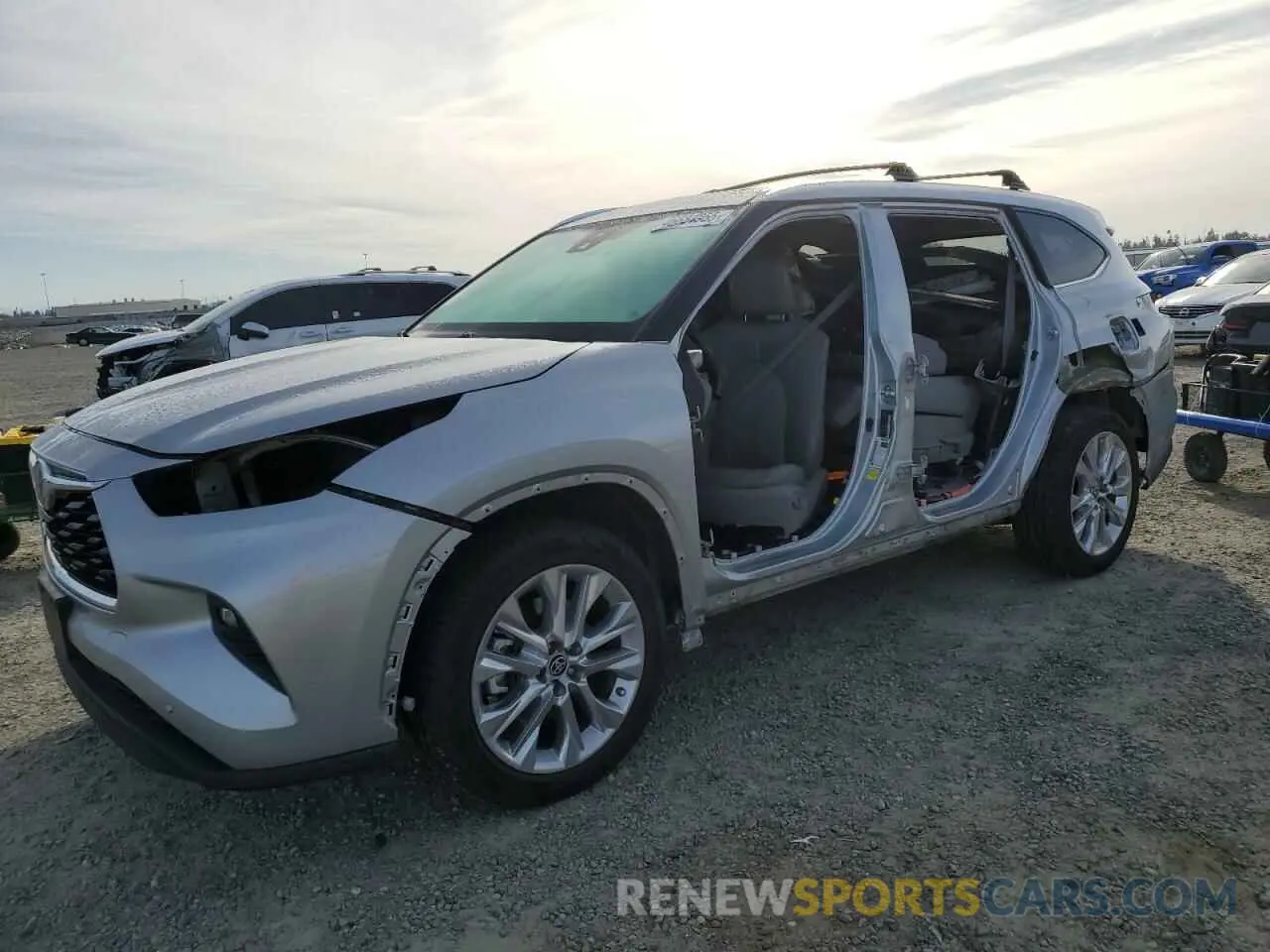 1 fotografías del automóvil dañado 5TDXBRCH8NS543728 TOYOTA HIGHLANDER 2022