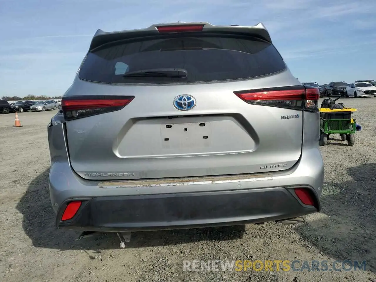 6 fotografías del automóvil dañado 5TDXBRCH8NS543728 TOYOTA HIGHLANDER 2022