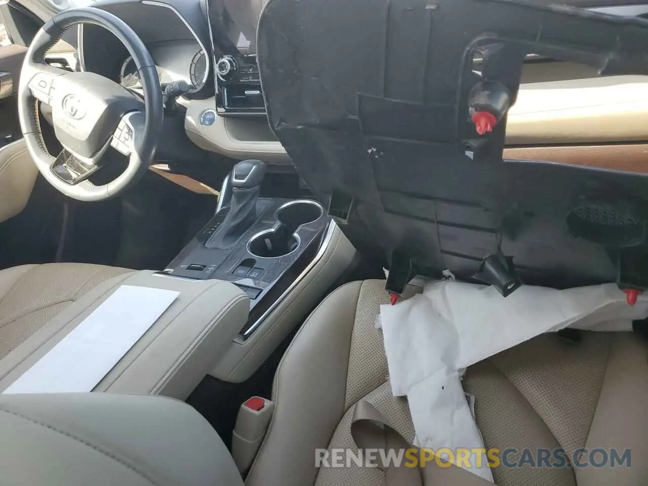 8 fotografías del automóvil dañado 5TDYARAH3NS014309 TOYOTA HIGHLANDER 2022