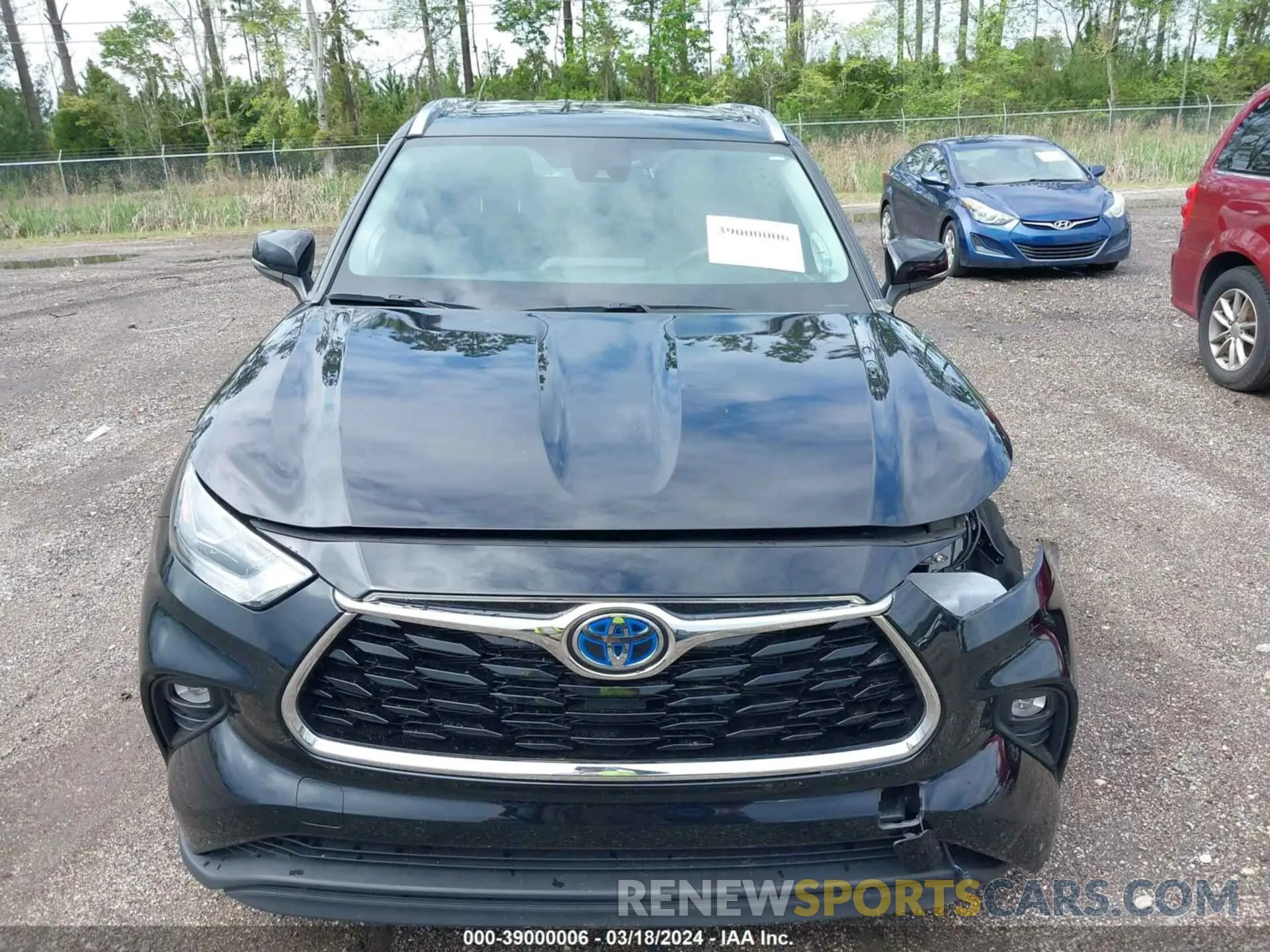 13 fotografías del automóvil dañado 5TDYARAH9NS514166 TOYOTA HIGHLANDER 2022