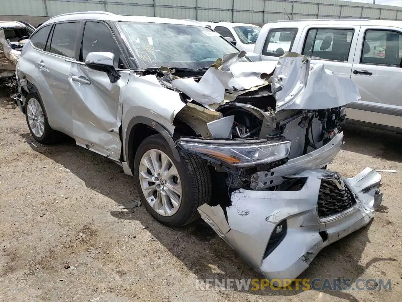 1 fotografías del automóvil dañado 5TDYZRAH6NS115904 TOYOTA HIGHLANDER 2022